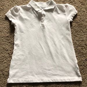 Cherokee‎ Polo Shirt Girls Size Medium White Collared